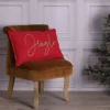 The Seasonal Gift Co. Embroidered ’Jingle’ 60x32cm Cotton Christmas Cushion -Twinkle Home Decor Shop The Seasonal Gift Co. Embroidered Jingle 60x32cm Cotton Christmas Cushion96C909FRSP