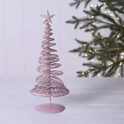 The Seasonal Gift Co. Pink Wire Christmas Tree - 30 Cm