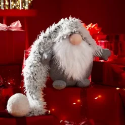 Three Kings Super-Furry Winter Wolf Christmas Gonk Decoration -Twinkle Home Decor Shop Three Kings Super Furry Winter Wolf Christmas Gonk Decoration32W301FRSP W02