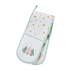 Ulster Weavers Frosty Trees Christmas Cotton Double Oven Glove