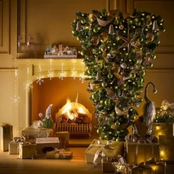 Upside-Down Artificial Christmas Tree - 6ft