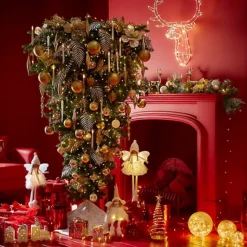 Upside-Down Artificial Christmas Tree - 6ft -Twinkle Home Decor Shop Upside Down Artificial Christmas Tree 6ft20R808FRSP W03